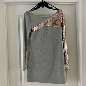 SALE!! Kardashian Kollection Mini Gray Dress